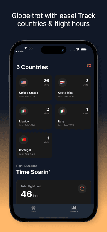 WingMap: Flight Stats screenshot
