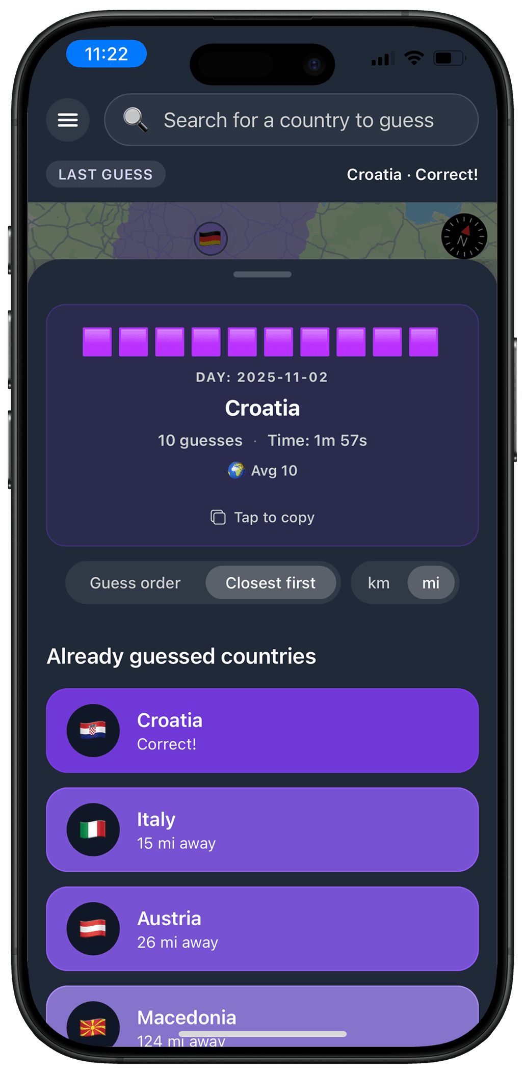 PocketGlobe screenshot