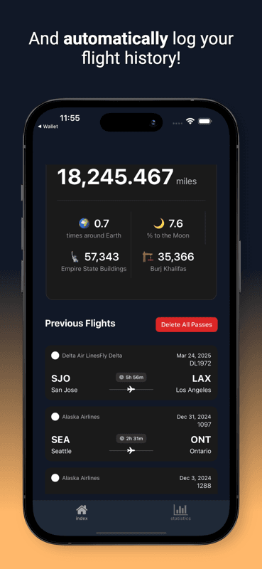 WingMap: Flight Stats screenshot